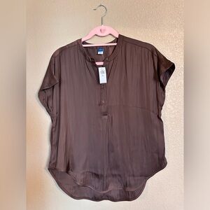 Dolman Sleeve Satin
Popover Shirt for Women